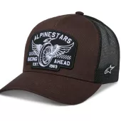 Kšiltovka Alpinestars Heritage patch Trucker brown/black