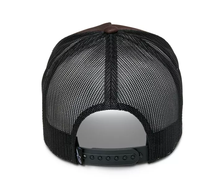 Kšiltovka Alpinestars Heritage patch Trucker brown/black