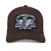 Kšiltovka Alpinestars Heritage patch Trucker brown/black