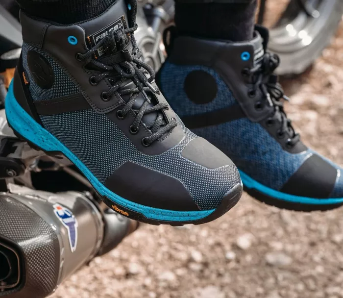 Boty na moto Falco 505 Hyke black/cyan