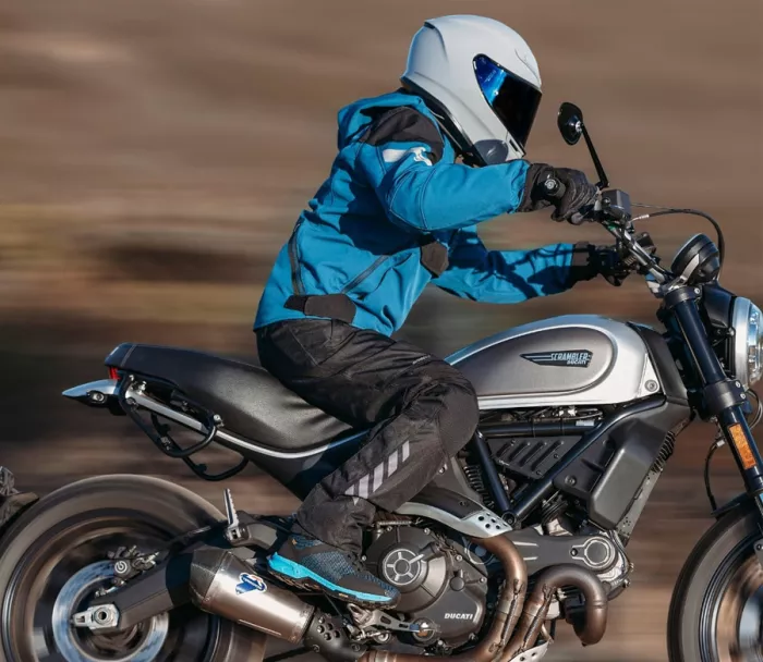 Boty na moto Falco 505 Hyke black/cyan