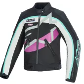 Dámská bunda Alpinestars Idles black/off white/purple