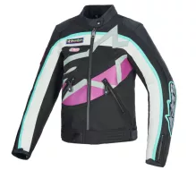 Dámská bunda Alpinestars Idles black/off white/purple
