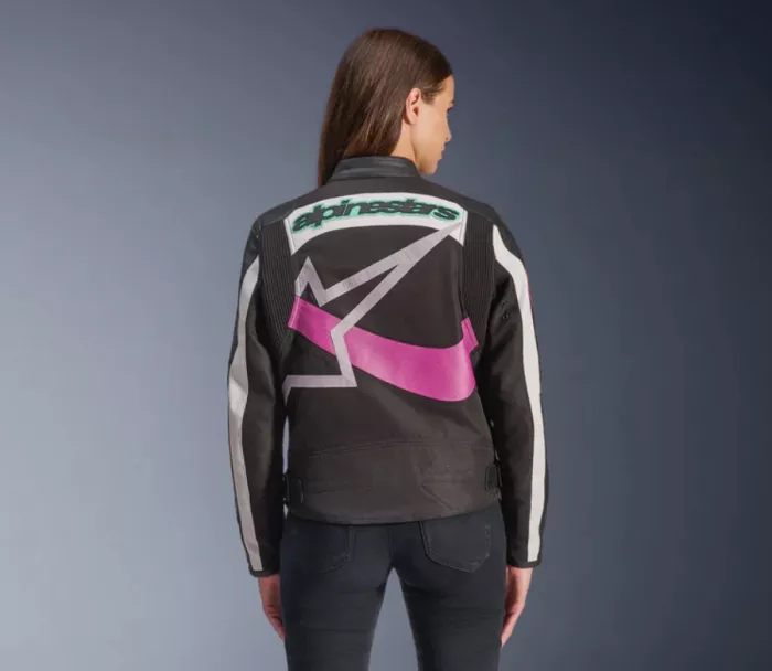 Dámská bunda Alpinestars Idles black/off white/purple