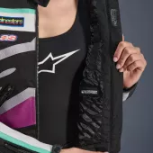 Dámská bunda Alpinestars Idles black/off white/purple