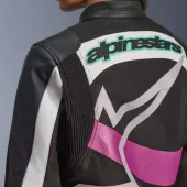 Dámská bunda Alpinestars Idles black/off white/purple