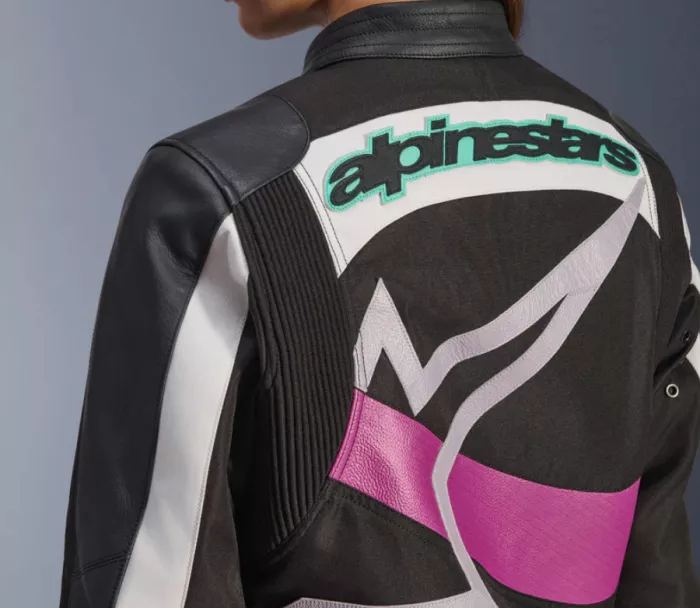 Dámská bunda Alpinestars Idles black/off white/purple