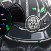 Helma na motorku XRC Illustrator green