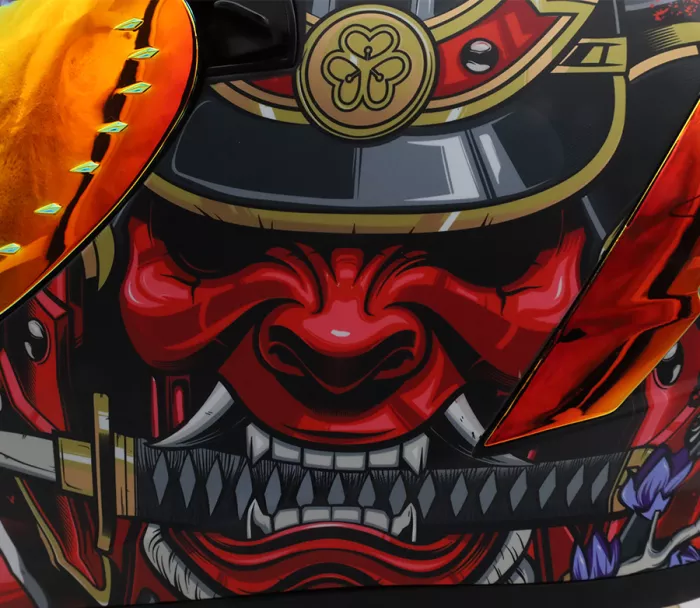 Helma na moto XRC Illustrator matt red