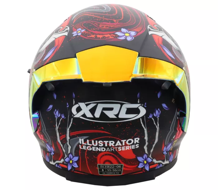 Helma na moto XRC Illustrator matt red