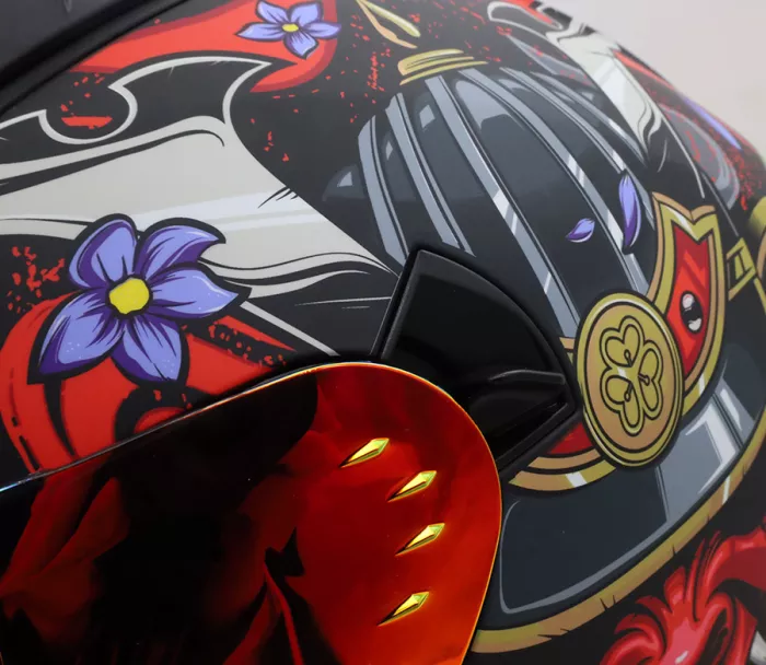 Helma na moto XRC Illustrator matt red