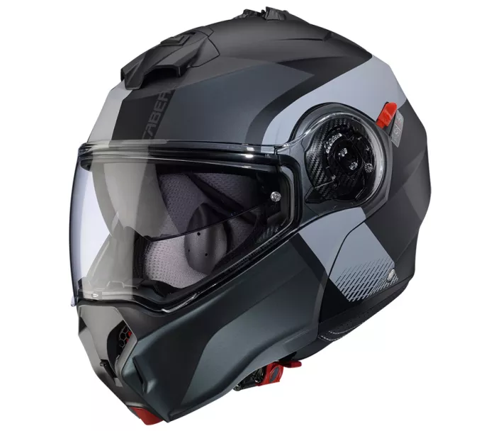 Výklopná helma Caberg Duke Evo Indy matt black/gun metal/grey