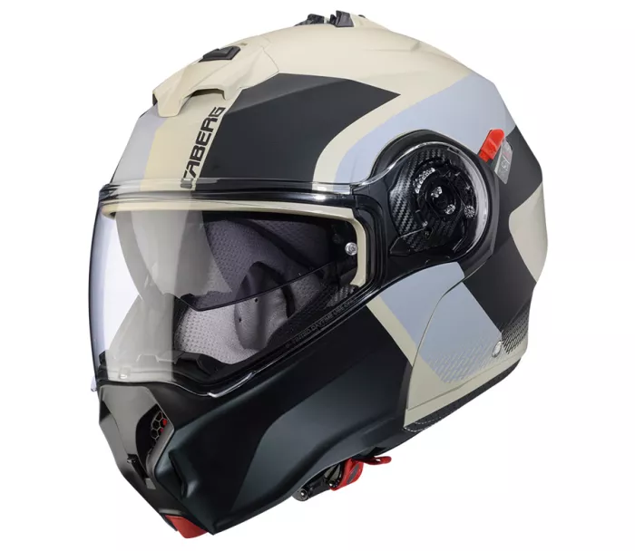 Výklopná helma Caberg Duke Evo Indy matt sand/grey/black