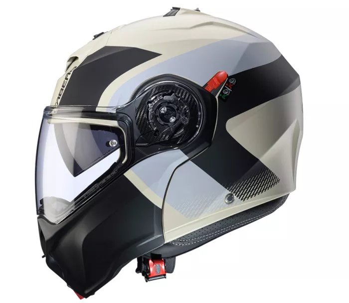Výklopná helma Caberg Duke Evo Indy matt sand/grey/black