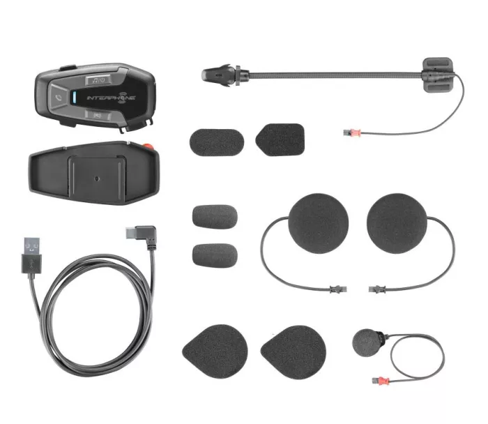 Bluetooth headset pro uzavřené a otevřené přilby Interphone U-COM6R