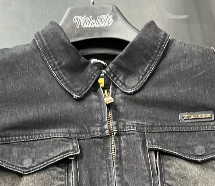 Bunda na motorku Trilobite Acid Scrambler black vel. M