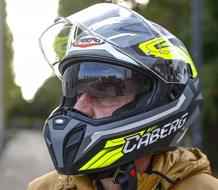 Integrální helma Caberg Drift Evo II Jarama matt black/grey/yellow fluo