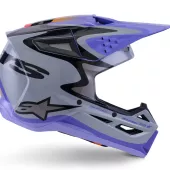 Děštská motokrosová helma Alpinestars Jettson SM3 Youth Solid grey/purple/black