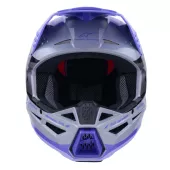 Děštská motokrosová helma Alpinestars Jettson SM3 Youth Solid grey/purple/black