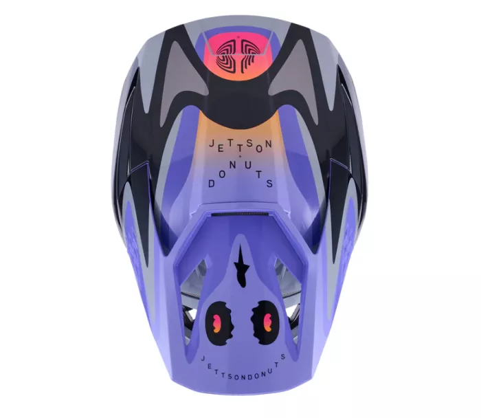 Děštská motokrosová helma Alpinestars Jettson SM3 Youth Solid grey/purple/black
