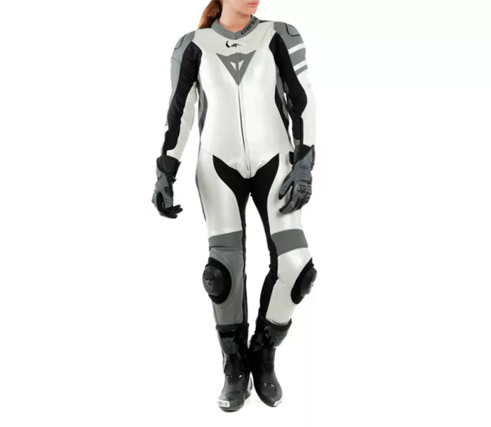 Dámská kombinéza Dainese KILLALANE pearl white/charcoal gray/black