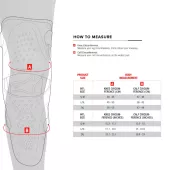 Kolenní protektor Alpinestars SX-1 Plasma black/red/cool grey