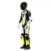 Kombinéza na motorku Dainese LAGUNA SECA 4 WHITE/BLACK/FLUO YELLOW