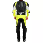 Kombinéza na motorku Dainese LAGUNA SECA 4 WHITE/BLACK/FLUO YELLOW