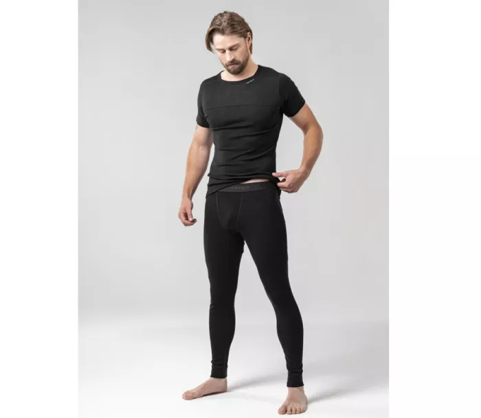 Pánské legíny Devold GO Lauparen Merino 190 Longs black