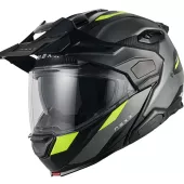 Výklopná helma NEXX X.LIFECOUNTRY Terra grey/neon MT