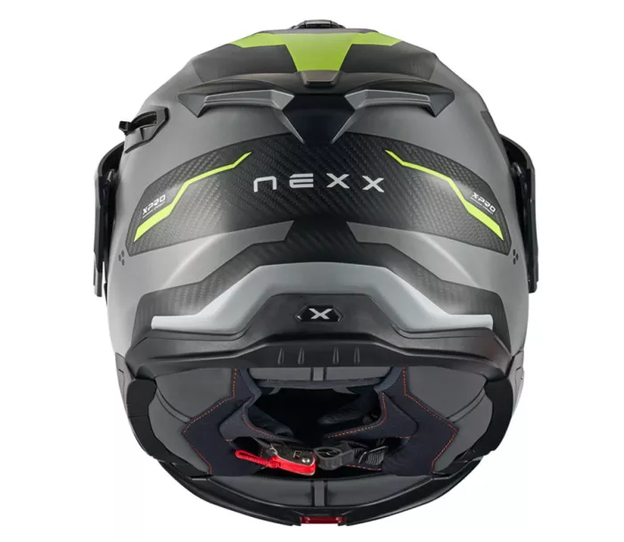 Výklopná helma NEXX X.LIFECOUNTRY Terra grey/neon MT