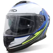 Helma na moto XRC Loomis wht/blk/blue/fluo