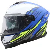 Helma na moto XRC Loomis wht/blk/blue/fluo