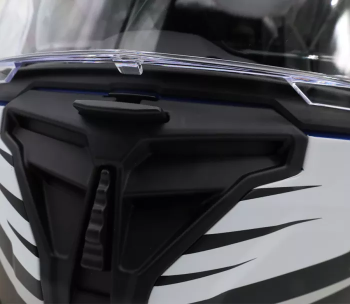 Helma na moto XRC Loomis wht/blk/blue/fluo