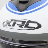 Helma na moto XRC Loomis wht/blk/blue/fluo
