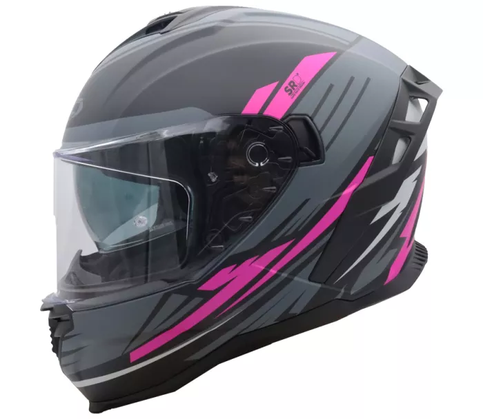 Helma na motorku XRC Loomis blk/grey/light grey/pink