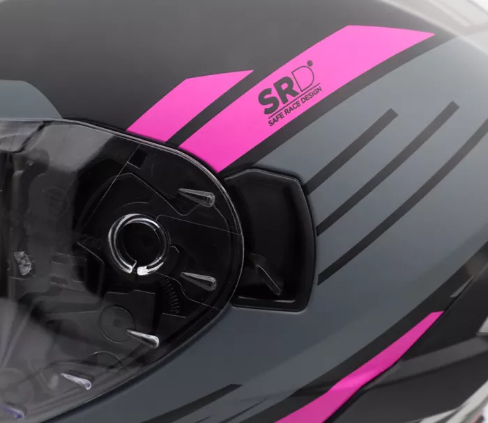 Helma na motorku XRC Loomis blk/grey/light grey/pink