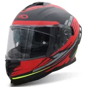 Helma na moto XRC Loomis red/blk/grey/yellow
