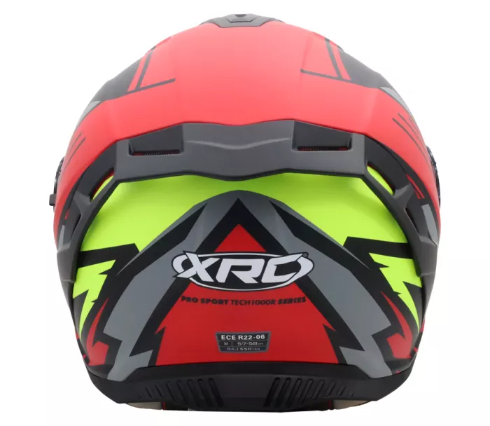 Helma na moto XRC Loomis red/blk/grey/yellow