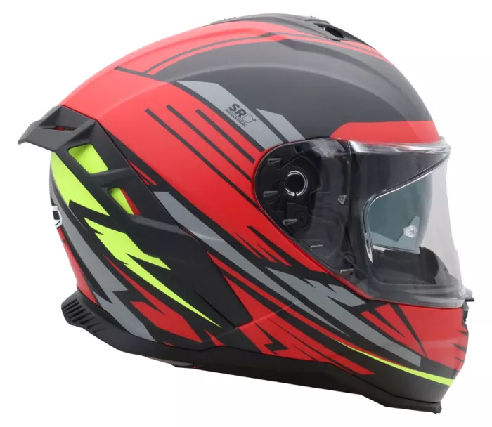 Helma na moto XRC Loomis red/blk/grey/yellow