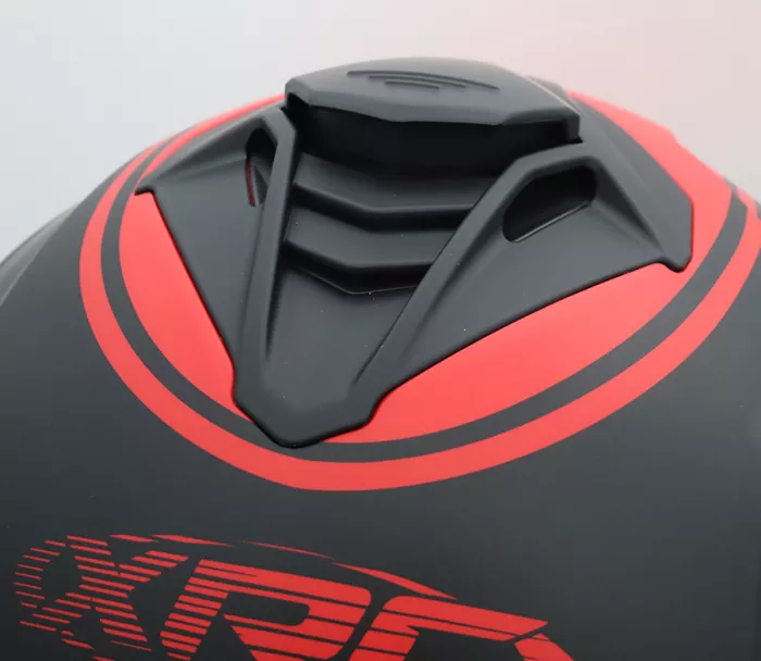 Helma na moto XRC Loomis red/blk/grey/yellow