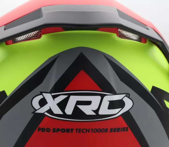 Helma na moto XRC Loomis red/blk/grey/yellow