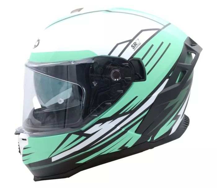 Integrální helma XRC Loomis blk/trqs/dark green/wht