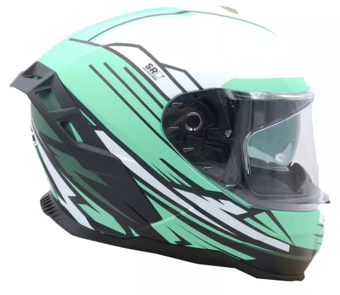 Integrální helma XRC Loomis blk/trqs/dark green/wht