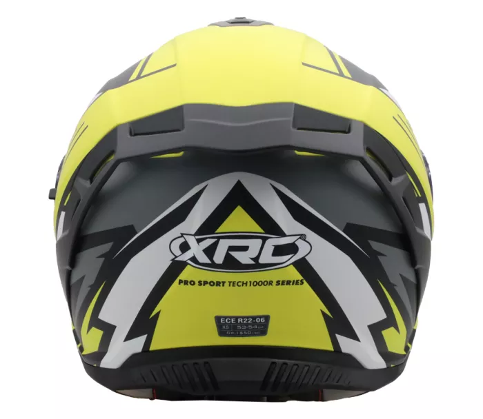 Motocyklová helma XRC Loomis blk/wht/grey/fluo