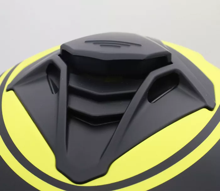 Motocyklová helma XRC Loomis blk/wht/grey/fluo