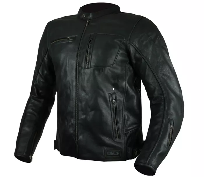 Kožená bunda na moto XRC LORMES HLT men black