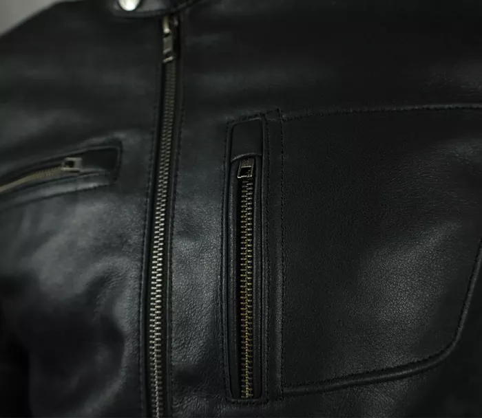 Kožená bunda na moto XRC LORMES HLT men black
