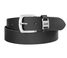 Louis kožený pásek black 110cm