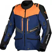 Bunda na moto Macna Domane dark blue/orange/black men